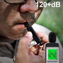Load image into Gallery viewer, Outdoor Multi-Function Survival Whistle Up To 120 dB EDC Equipped Open Express Knife 2 In 1 Wild Emergency Survival Tool
