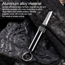 Load image into Gallery viewer, Outdoor Multi-Function Survival Whistle Up To 120 dB EDC Equipped Open Express Knife 2 In 1 Wild Emergency Survival Tool
