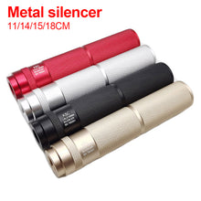Load image into Gallery viewer, Jinming 9 Generation HK416 Sijun 14MM Inverse Thread 19MM Straight Insert 11/14/18CM Universal Interface KSC Metal Silencer Renxiang AK Front Tube Decorative Fire Cap Accessories
