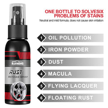 Load image into Gallery viewer, 30ML/100ML Car Maintenance Iron Powder Cleaning Rust Remover Spray Metal Surface Chrome Paint Super Rust Remover Multi Purpose Cleaner
