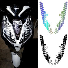 Load image into Gallery viewer, 2Pcs 39x9cm Motorcycle Honeycomb Bee Vinyl Sticker For Motor Front Face Decor Waterproof Decal Stickers
