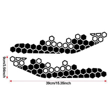 Load image into Gallery viewer, 2Pcs 39x9cm Motorcycle Honeycomb Bee Vinyl Sticker For Motor Front Face Decor Waterproof Decal Stickers
