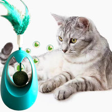 Load image into Gallery viewer, 1Pc Cat Tumbler Toy with Ball Feather Catnip Cat Interactive Feather Toys Pet Bumbler Funny Toy Kitten Toys
