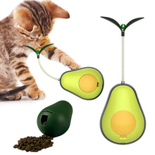 Load image into Gallery viewer, 1Pc Cat Avocado Tumbler Toy with Ball Feather Catnip Cat Interactive Feather Toys Pet Bumbler Funny Toy Kitten Toys

