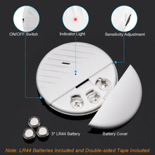 Load image into Gallery viewer, Wireless Window Door Vibration Sensor 125dB Glass Break Vibration Burglar Sensor Alarm Home Safety Alarm Detector System

