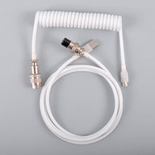 Load image into Gallery viewer, 3M Type C Mechanical Keyboard Coiled Cable USB Keyboard Wire Mechanical Keyboard Aviator Desktop Computer Aviation Connector
