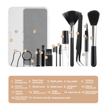 Load image into Gallery viewer, 18-in-1 Cleaner kit Computer Keyboard Brush Screen cleaning Spray Bottle Set Earphones Cleaning Pen Cleaning Tools Keycap Puller
