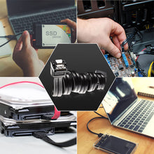 Load image into Gallery viewer, SATA Data Cable 90 Degree Right Angle SATA III 6.0 Gbps Cable Black with Locking SATA Cable For HDD SSD CD DVD Drives
