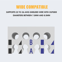 Load image into Gallery viewer, RJ45 Cat8 Cat7 Cat6A Connectors RJ45 Metal Tool Free Easy Termination Plug 2000MHz 40G LAN Cable 22AWG - 24AWG
