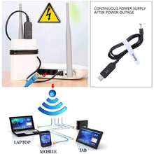 Load image into Gallery viewer, WiFi to Powerbank Cable Connector DC 5V to 12V USB Cable Boost Converter Step-up Cord for Wifi Router Modem Fan Speaker
