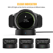 Load image into Gallery viewer, Wireless Fast Charger For Samsung Gear S3 Frontier S2 Watch Charger For Samsung Galaxy Watch 46mm/42mm
