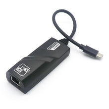 Load image into Gallery viewer, Type C to RJ45 Network Card 10/100/1000Mbps Reversible USB 3.1 Interface to RJ45 Gigabit Ethernet LAN Network Adapter RTL8153
