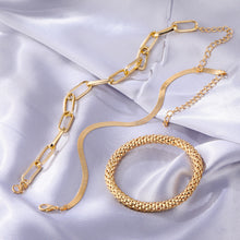 Load image into Gallery viewer, Creative Snake Bone Chain Multi-layer Bracelet Gold Silver Women's Bracelet Multiple Retro Chain Bracelet Jewelry Accessory
