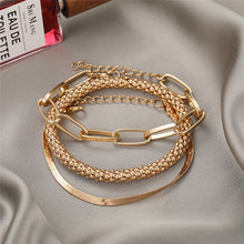 Load image into Gallery viewer, Creative Snake Bone Chain Multi-layer Bracelet Gold Silver Women's Bracelet Multiple Retro Chain Bracelet Jewelry Accessory
