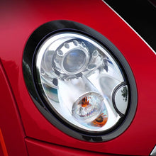 Load image into Gallery viewer, 2Pcs Car Headlight Ring Bezel Trim Surround Cover Accessories Decorative Circle Gloss Black For Mini Cooper R55 R56 R57 R58 2007-2015
