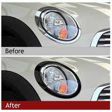 Load image into Gallery viewer, 2Pcs Car Headlight Ring Bezel Trim Surround Cover Accessories Decorative Circle Gloss Black For Mini Cooper R55 R56 R57 R58 2007-2015
