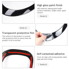 Load image into Gallery viewer, 2Pcs Car Front Headlights Frame Headlight Eyebrow Ring Cover Trim Replacement For MINI Cooper F55 F56 F57 03-18 Gloss Black
