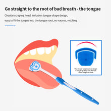 Load image into Gallery viewer, Soft Oral Cleaner Brush Tongue Scraper Fresh Breath Cleaning Coated Tongue Toothbrush Oral Hygiene Care Tools
