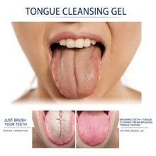 Load image into Gallery viewer, Tongue Coating Cleaning Gel with Silicone Tongue Coating Cleaning Brush Scraper Toothbrush Fresh Breath Oral Care
