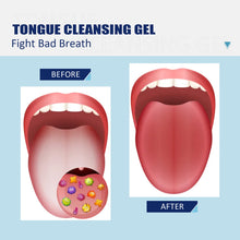 Load image into Gallery viewer, Tongue Coating Cleaning Gel with Silicone Tongue Coating Cleaning Brush Scraper Toothbrush Fresh Breath Oral Care
