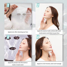 Load image into Gallery viewer, Transparent Disposable Plastic Facial Mask Face Cleaner Mask Neck Stickers Paper PE Masks Wrap Facial Beauty Healthy Tools
