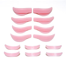 Load image into Gallery viewer, 7 Pairs Silicone Pads for Eyelash Perming Pad Aids Eyelashes Perming Curler Reusable Lash Lift Shield Pads 3D Lashes Curler Applicator Tools
