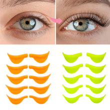 Load image into Gallery viewer, 5 Pairs Silicone Pads for Eyelash Perming Pad Aids Eyelashes Perming Curler Reusable Lash Lift Shield Pads 3D Lashes Curler Applicator Tools
