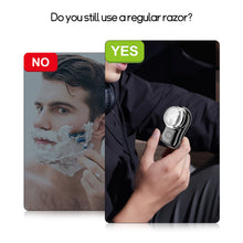Load image into Gallery viewer, Mini Electric Shaver Travel Men's Electric Shaver Automatic Razor Portable Trimmer Beard Knife Safety Heads Clipper Razor

