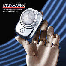 Load image into Gallery viewer, Mini Automatic Electric Shaver Men Washable Rechargeable Portable Travel Trimmer Knife Face Beard Razor
