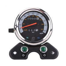 Load image into Gallery viewer, Retro Motorcycle Speedometer Odometer Motorcycle Speedometer 0-160km/h with LED Indication Gear Display
