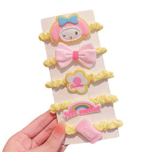 Load image into Gallery viewer, 5pcs/set Children Cute Cartoon Hair Rope Set Flower Highly Elastic Durable Rubber Band Headband Hair Accessories
