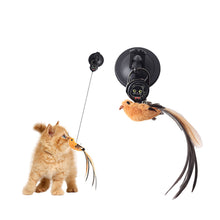 Load image into Gallery viewer, 1Pc Cat Hanging Interactive Toy Simulated Cat Catch Feather Toys Kitten Funny Elastic Teaser Rope Toy Training Toys Pet Daily Supplies
