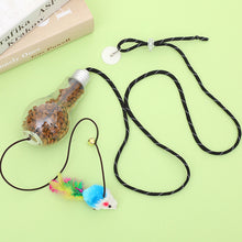 Load image into Gallery viewer, 1Pc Cat Interactive Traning Toy Cats Leak Food Toys Hanging Door Scratch Rope Pets Food Feeder Dispenser Kitten Toy
