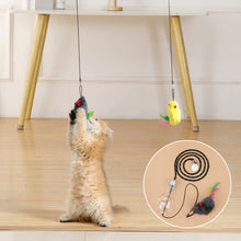 Load image into Gallery viewer, 1Pc Cat Interactive Traning Toy Cats Leak Food Toys Hanging Door Scratch Rope Pets Food Feeder Dispenser Kitten Toy
