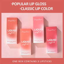 Load image into Gallery viewer, 3pcs/set Matte Lip Glaze Waterproof Velvet Lipstick Non-fading Long Lasting Lip Gloss Lip Makeup Cosmetics
