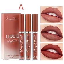Load image into Gallery viewer, 3pcs/set Matte Lip Glaze Waterproof Velvet Lipstick Non-fading Long Lasting Lip Gloss Lip Makeup Cosmetics
