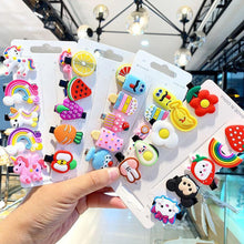 Load image into Gallery viewer, 10PCS/SET Children Hairpin Cartoon Ice Cream Hairpin Colorful Sweet Hair Clips Fashion Hair Accessories
