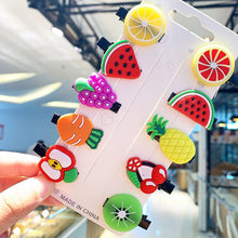 Load image into Gallery viewer, 10PCS/SET Children Hairpin Cartoon Ice Cream Hairpin Colorful Sweet Hair Clips Fashion Hair Accessories
