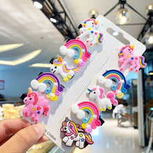 Load image into Gallery viewer, 10PCS/SET Children Hairpin Cartoon Ice Cream Hairpin Colorful Sweet Hair Clips Fashion Hair Accessories
