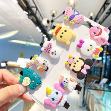 Load image into Gallery viewer, 10PCS/SET Children Hairpin Cartoon Ice Cream Hairpin Colorful Sweet Hair Clips Fashion Hair Accessories
