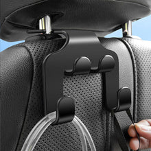 Load image into Gallery viewer, 1PC Car Interior Seat Back Hook Double Head Phone Multifunctional Hanger Headrest Hanging Bag Storage Hanger Accessories
