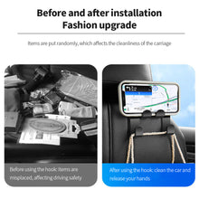 Load image into Gallery viewer, 1PC Car Interior Seat Back Hook Double Head Phone Multifunctional Hanger Headrest Hanging Bag Storage Hanger Accessories
