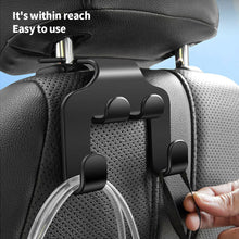 Load image into Gallery viewer, 1PC Car Interior Seat Back Hook Double Head Phone Multifunctional Hanger Headrest Hanging Bag Storage Hanger Accessories
