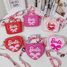Load image into Gallery viewer, Barbie Bag Net Red Shoulder Bag Children's Cute Love Crossbody Bag Fashion Pink Silicone Cartoon Heart Shoulder Bag
