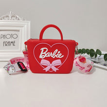 Load image into Gallery viewer, Barbie Bag Net Red Shoulder Bag Children's Cute Love Crossbody Bag Fashion Pink Silicone Cartoon Heart Shoulder Bag
