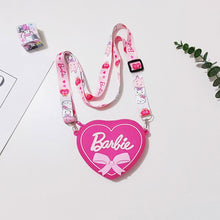 Load image into Gallery viewer, Barbie Bag Net Red Shoulder Bag Children's Cute Love Crossbody Bag Fashion Pink Silicone Cartoon Heart Shoulder Bag

