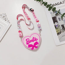 Load image into Gallery viewer, Barbie Bag Net Red Shoulder Bag Children's Cute Love Crossbody Bag Fashion Pink Silicone Cartoon Heart Shoulder Bag
