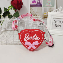Load image into Gallery viewer, Barbie Bag Net Red Shoulder Bag Children's Cute Love Crossbody Bag Fashion Pink Silicone Cartoon Heart Shoulder Bag
