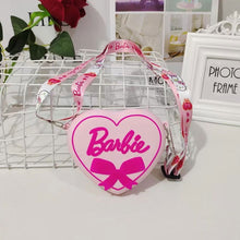 Load image into Gallery viewer, Barbie Bag Net Red Shoulder Bag Children's Cute Love Crossbody Bag Fashion Pink Silicone Cartoon Heart Shoulder Bag

