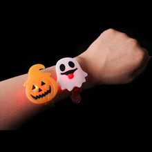 Load image into Gallery viewer, Halloween Glow Bracelet Ring LED Light Pumpkin Ghost Skull Ring Bracelet Kids Gift Halloween Decoration Supply
